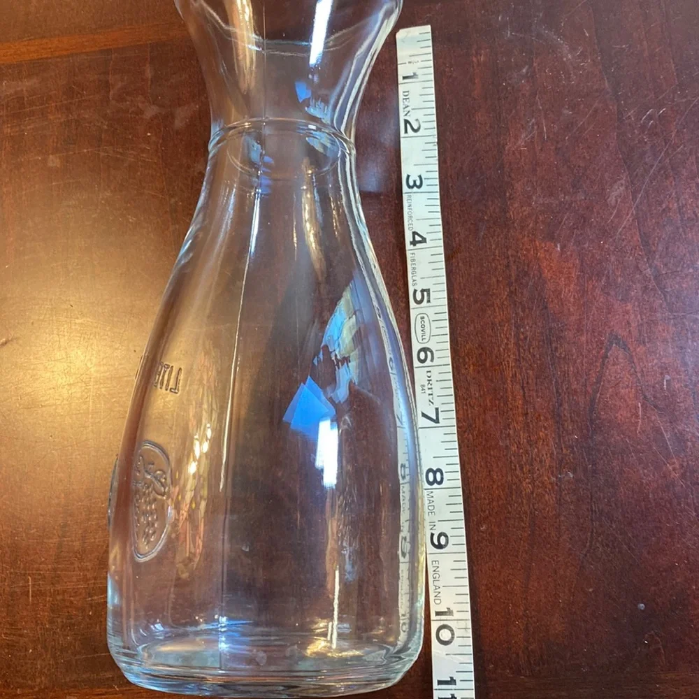Vintage Stylesetter One Liter Glass Wine Water Carafe Decanter